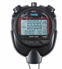 君斯达电子秒表JS609 三排100道倒计时 学生教练训练专业田径跑步比赛运动计时器 （黑色）货号100.L413