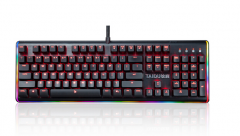 非现货7日达 钛度(Taidu)幻彩师智能电竞机械键盘 黑色Cherry茶轴 RGB炫彩灯带 104键 货号100.S1238