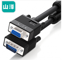 山泽(SAMZHE)VF-2015  vga3+6 VGA公对母连接线  针/孔 1.5米 货号100.XY118