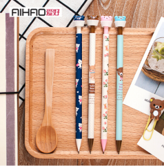 爱好（AIHAO） 卡通活动自动铅笔0.5/0.7日本可爱铅笔外壳颜色随机9700 货号100.SQ159 0.7mm