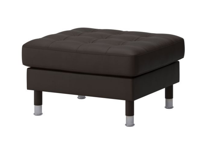 宜家landskrona 兰德克纳 77厘米x65厘米x44厘米 脚凳 深褐色/金属色