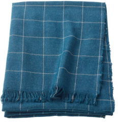 宜家 VÅRKRAGE 沃克洛格 休闲毯 110厘米×170厘米 蓝色 蓝色