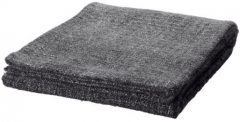 宜家  GURLI 格尔利  休闲毯 120厘米×180厘米 灰色/黑色 灰色/黑色