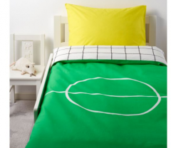 宜家SPELPLAN 斯普兰 儿童被套和枕套 150厘米×200厘米 绿色