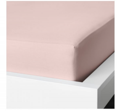 宜家DVALA 代芙拉 床垫罩 120厘米x200厘米 淡粉红色