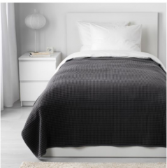 宜家VÅRELD 沃勒尔德 床罩 150厘米×250厘米 深灰色