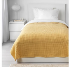宜家VÅRELD 沃勒尔德 床罩 150厘米×250厘米 黄色
