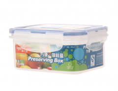 龙士达（LONGSTAR） 微波炉饭盒保鲜盒 400ml透明塑料密封罐便当盒 储物盒货号100.YH