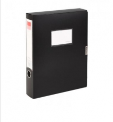 齐心 A1249 档案盒A4 黑色 货号100.XH527