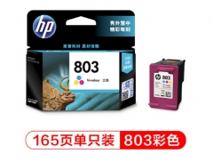 惠普（Hp）F6V20AA 803c 彩色墨盒 适用于HP 1111 1112 2131 2132 2622 2621 AMP125 120 打印量165页 HC.072