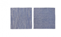 宜家 INDUSTRIELL 英德川 厨房用巾 2件套 60厘米x60厘米 蓝色