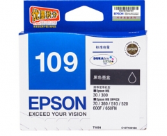 爱普生（Epson）T1091黑色墨盒 C13T109180 HC.119