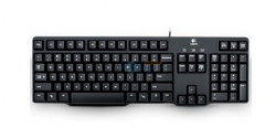 罗技（Logitech）经典K100 键盘 黑色 货号100.SQ1103