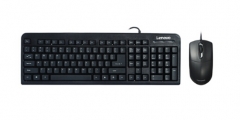 联想 （lenovo）KM4800 联想键盘鼠标套装（FBL322升级版） 防水耐磨 办公游戏键鼠套装 黑色 货号100.SQ1114