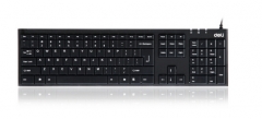 得力（deli） 3712有线usb键盘电脑键盘有线键盘计算机键盘 办公用品 货号100.SQ1120