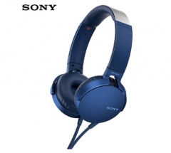 索尼（SONY）MDR-XB550AP 重低音立体声耳机 头戴式 蓝色 货号100.SQ1445