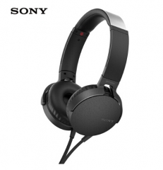 索尼（SONY）MDR-XB550AP 重低音立体声耳机 头戴式 黑色 货号100.SQ1446