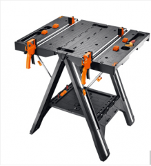 威克士(WORX)多功能工作台WX051 简易便携式木工台桌 家用五金工具 货号100.JM715