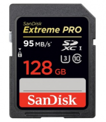 闪迪（SANDISK）128GB UHS-I 至尊超极速SDXC存储卡 读速95MB S 128G     货号100.TL